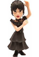 imagen Minix Figura Wednesday Miércoles Addams con Vestido de Baile Bandai MN13487