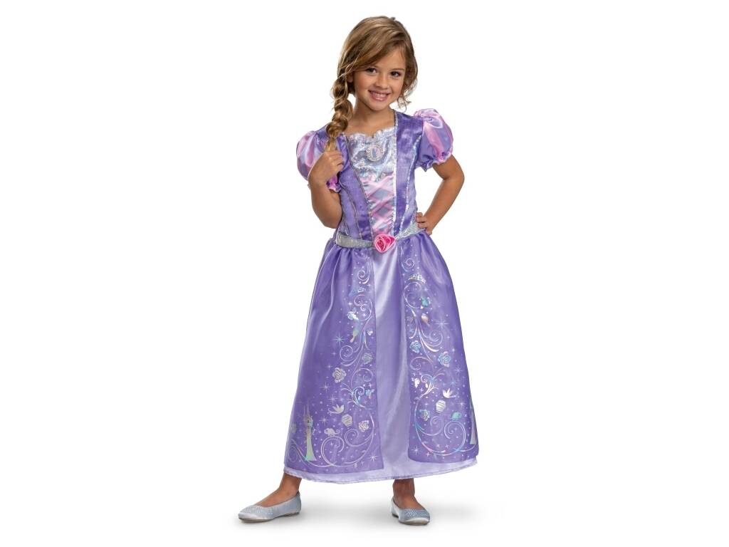 Costume per bambina Disney 100° Anniversario Raperonzolo Classico 3-4 Anni Liragram 156049M-UK
