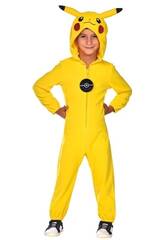 Costume da bambino Pokémon Pikachu Jumpsuit 4-6 anni Liragram 9908883