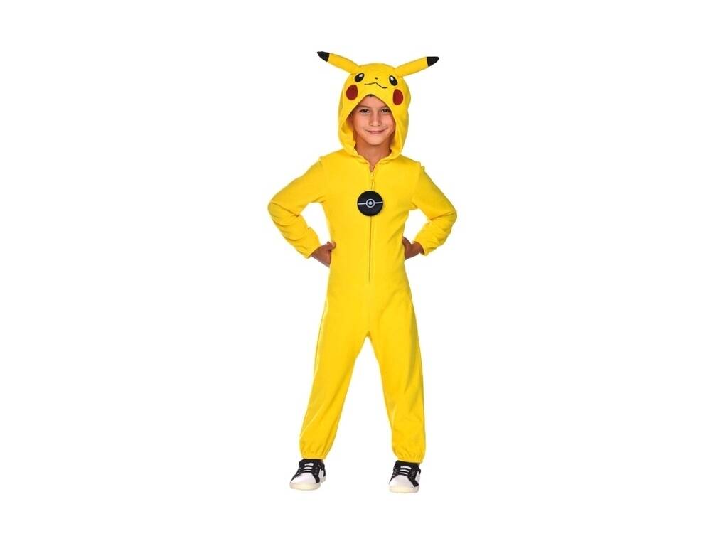 Costume da bambino Pokémon Pikachu Jumpsuit 6-8 anni Liragram 9908884
