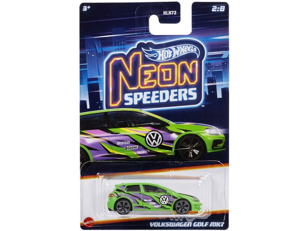 Hot Wheels Coche Neon Speeders Mattel HLH72