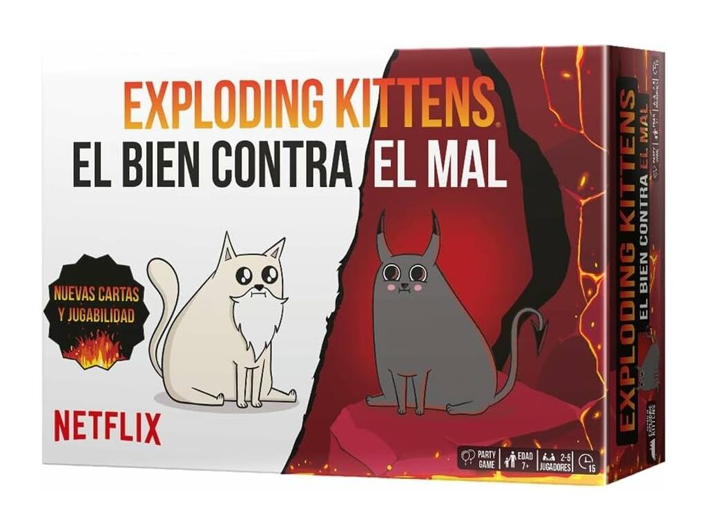 Exploding Kittens Bon contre Mal Asmodee EKIEK12ES