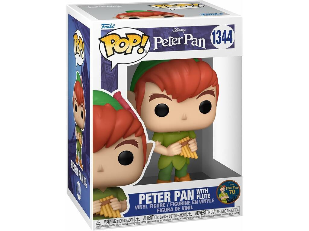 Funko Pop Disney Peter Pan 70 Aniversario Peter Pan con Flauta Funko 70697