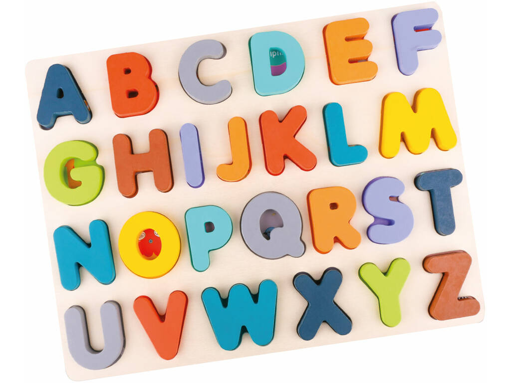 Puzzle di lettere in legno 27 pezzi