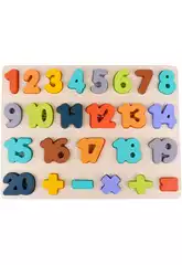 Puzzle de Números Madera 26 Piezas