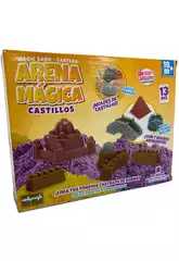 Châteaux de sable magiques 2x250 g avec accessoires