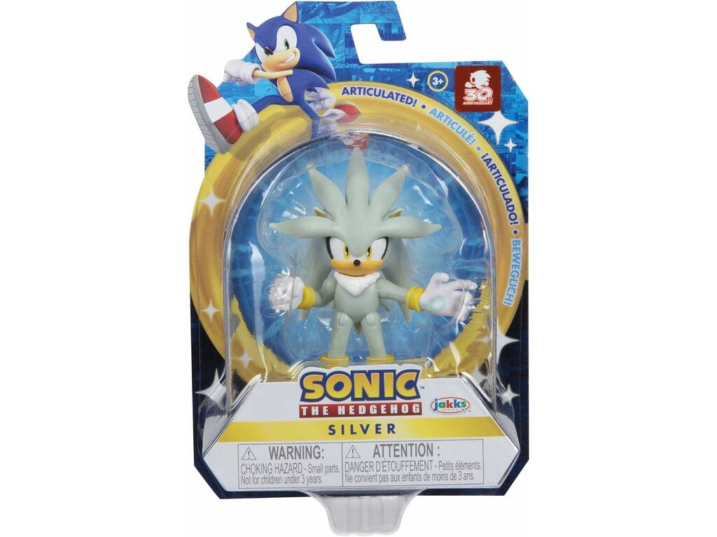 JKP Sonic Figura Articulada Silver con Accesorio 411184