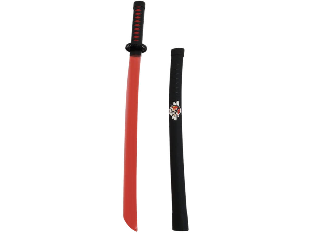 68 cm Ninja-Schwert. mit rotem Blatt
