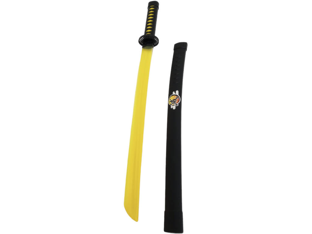 Épée Ninja de 68 cm avec lame jaune