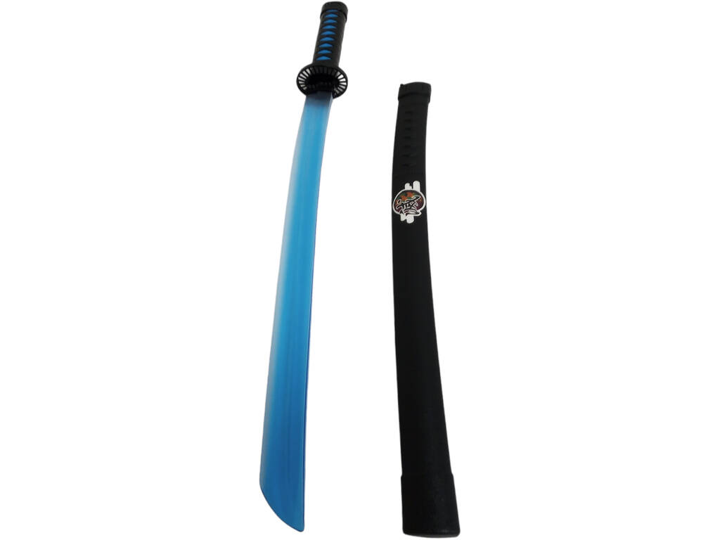 Épée Ninja de 68 cm avec lame bleue