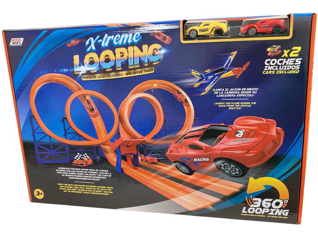 Circuit voiture enfant looping - Petites voitures jouets avec