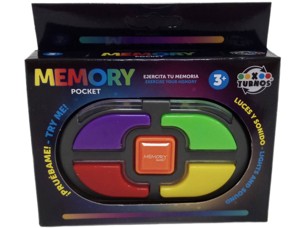 Pocket-Memory-Spiel mit Licht und Ton