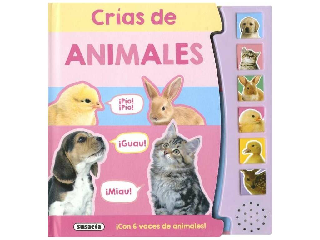 Voces de Animales Libro Crías de Animales Susaeta S3632001