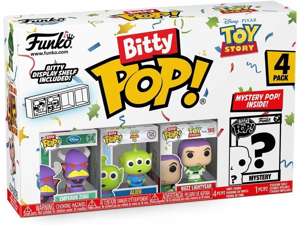 Funko Pop Bitty Toy Story Pack 4 Mini Figuras Funko 73043