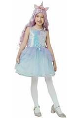 Einhorn-Prinzessin-Kostüm für Mädchen, Größe S