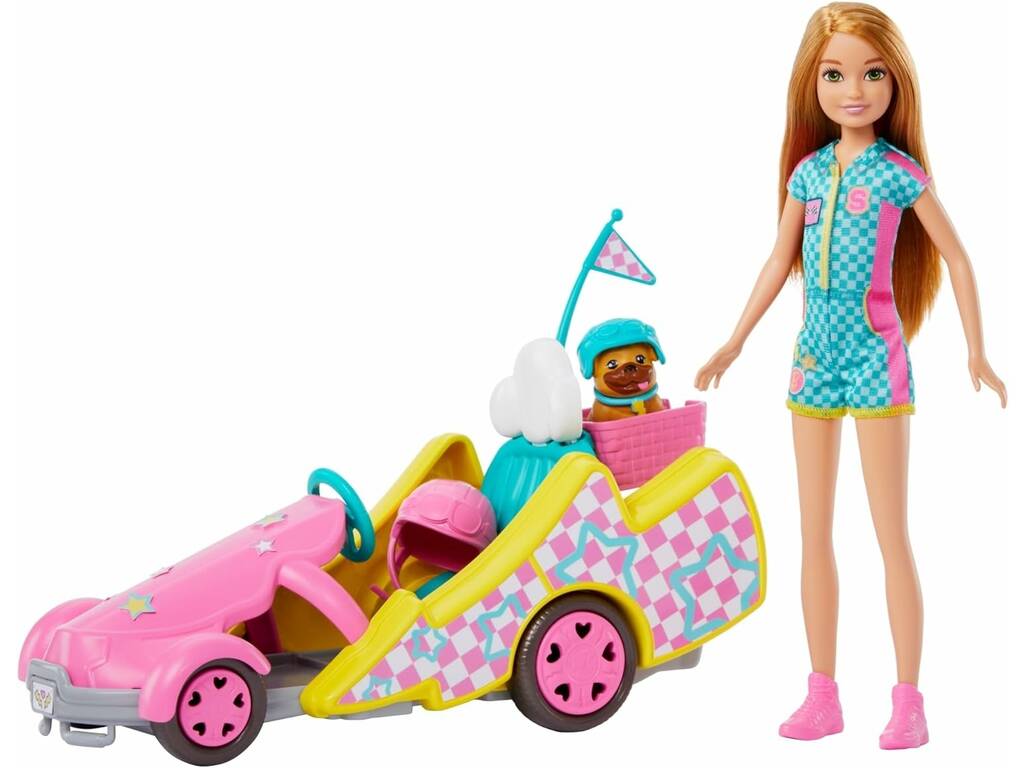 Barbie Stacie Al Rescate Muñeca Con Kart de Mattel HRM08