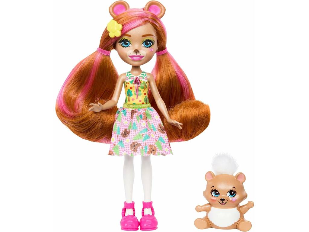 Enchantimals Bambola Biloxie Bear e Animale domestico Mattel HTP81