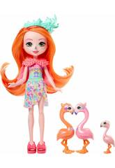 Mattel Enchantimals Sunshine Island Flamingo-Familie HRX85
