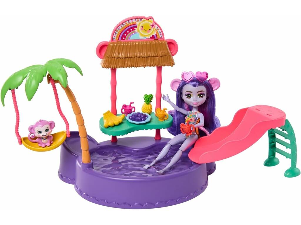 Enchantimals Sunshine Island Boneca com Piscina de Mattel HTW73