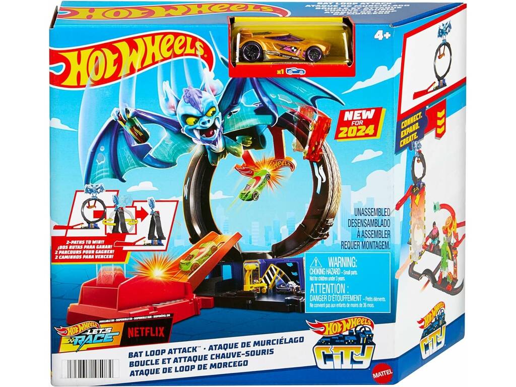 Hot Wheels City Let's Race Nemesis Del Murciélago Mattel HTN78