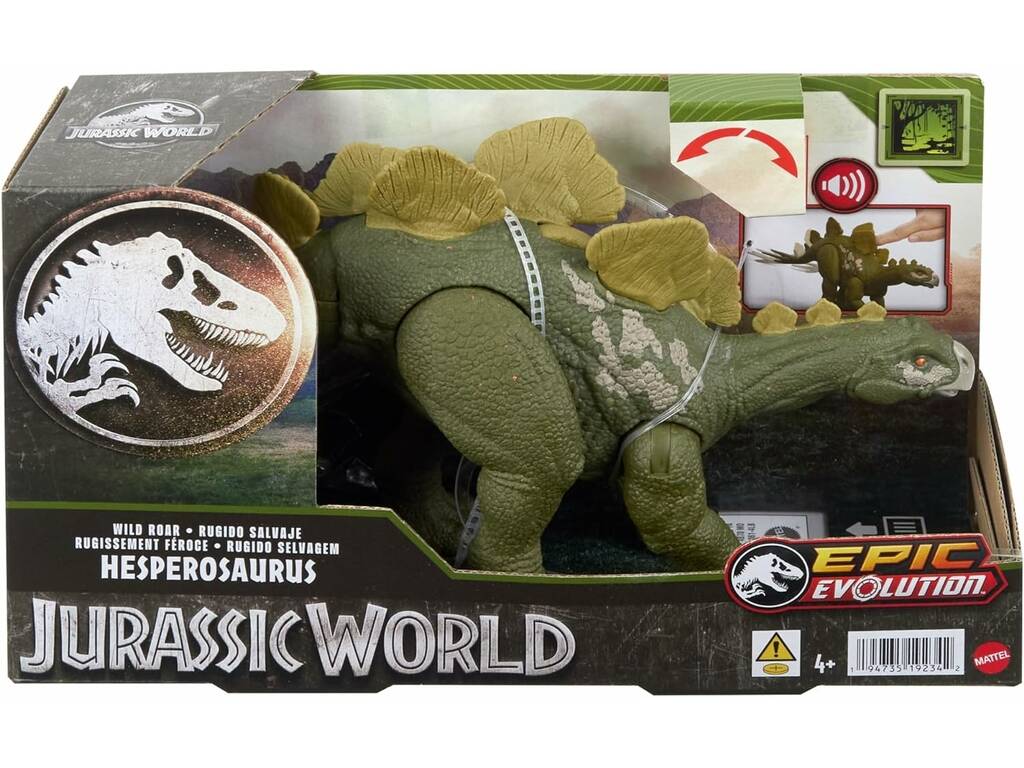 Jurassic World Roaring Wild Hesperosaurus Mattel HTK69