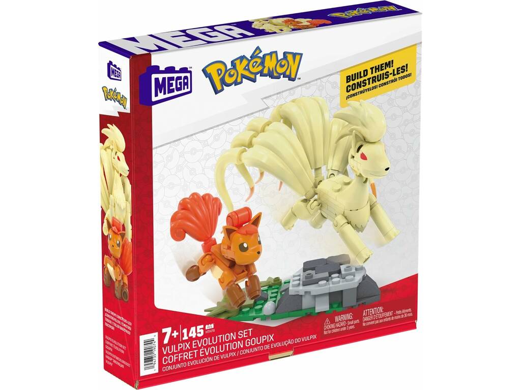 Mega Pokémon Vulpix Evolution Set Mattel HTH79