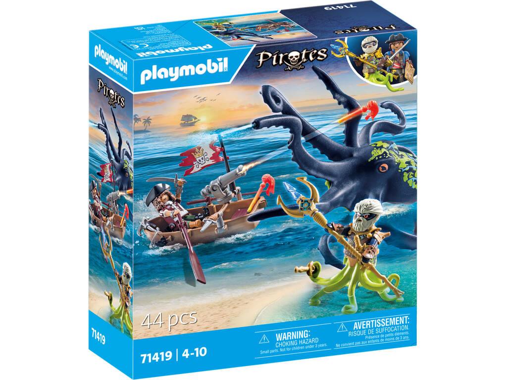 Playmobil Pirates Batalha com Polvo Gigante 71419