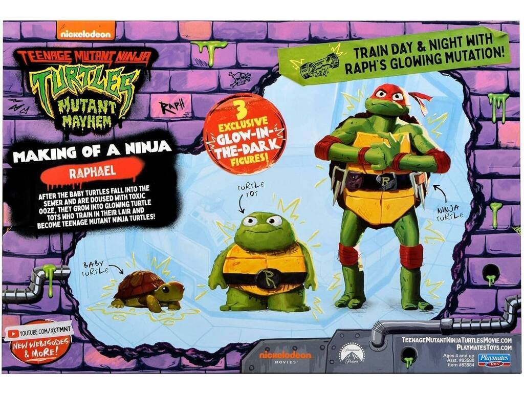 Tortugas Ninja Pack 3 Figuras Evolución Famosa TU819500