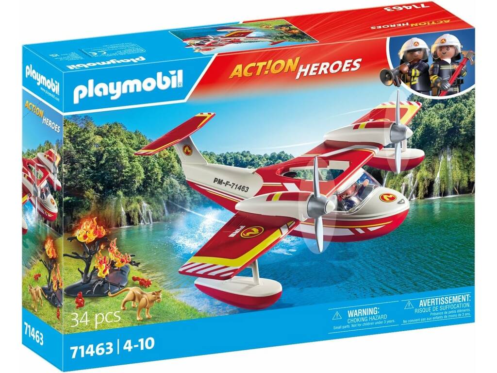 Playmobil Action Heroes Hidroavião dos Bombeiros 71463