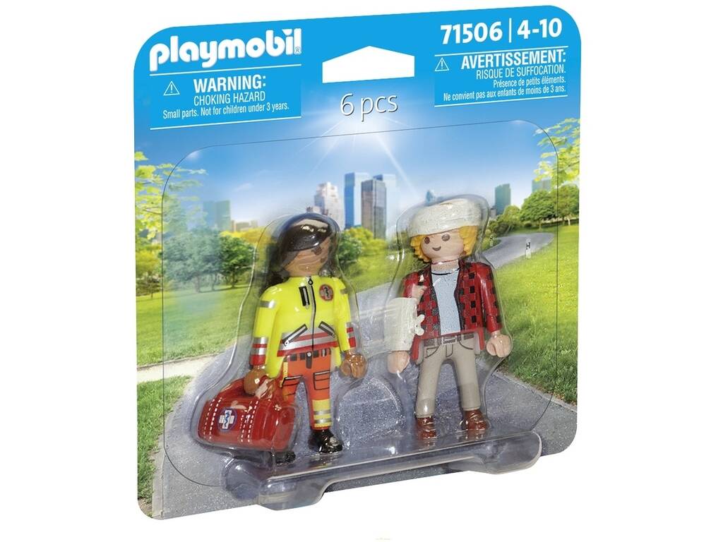 Playmobil Duopack Paramédico con Paciente 71506