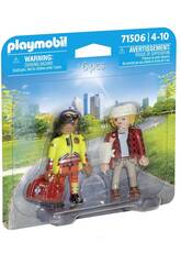 Playmobil Duopack Paramédico con Paciente 71506