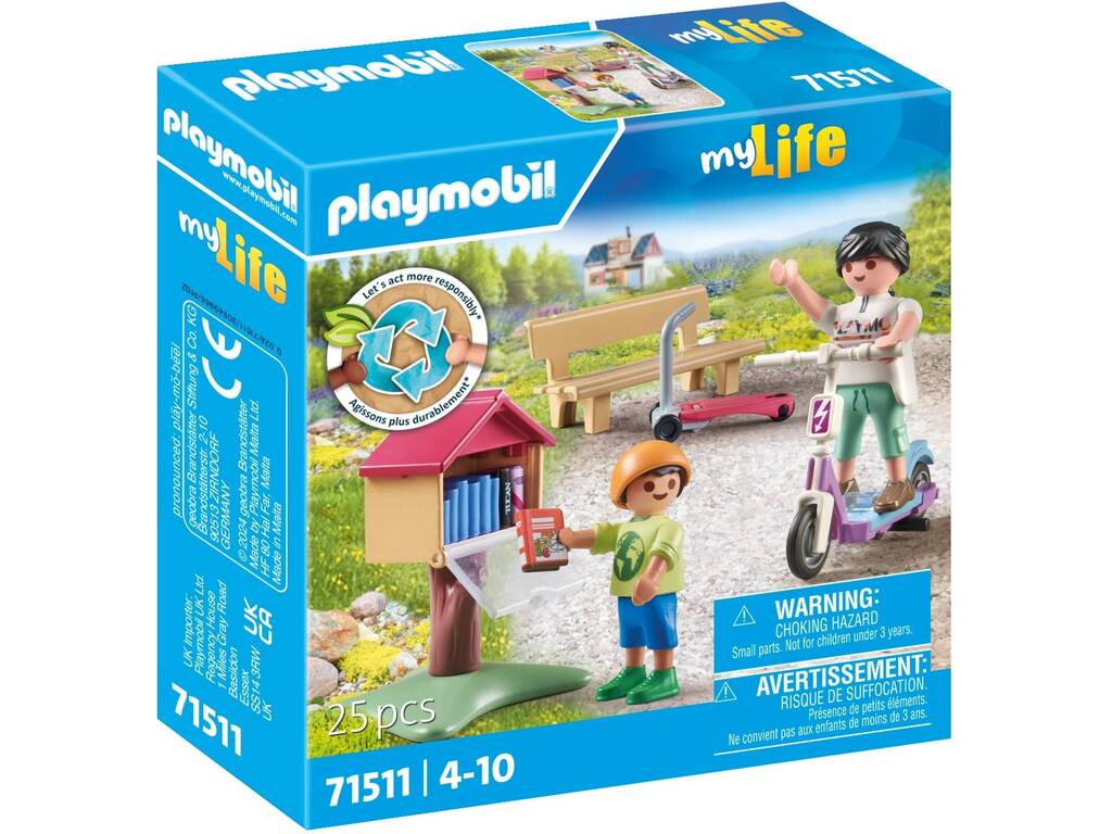 Playmobil My Life Intercâmbio de Livros 71511