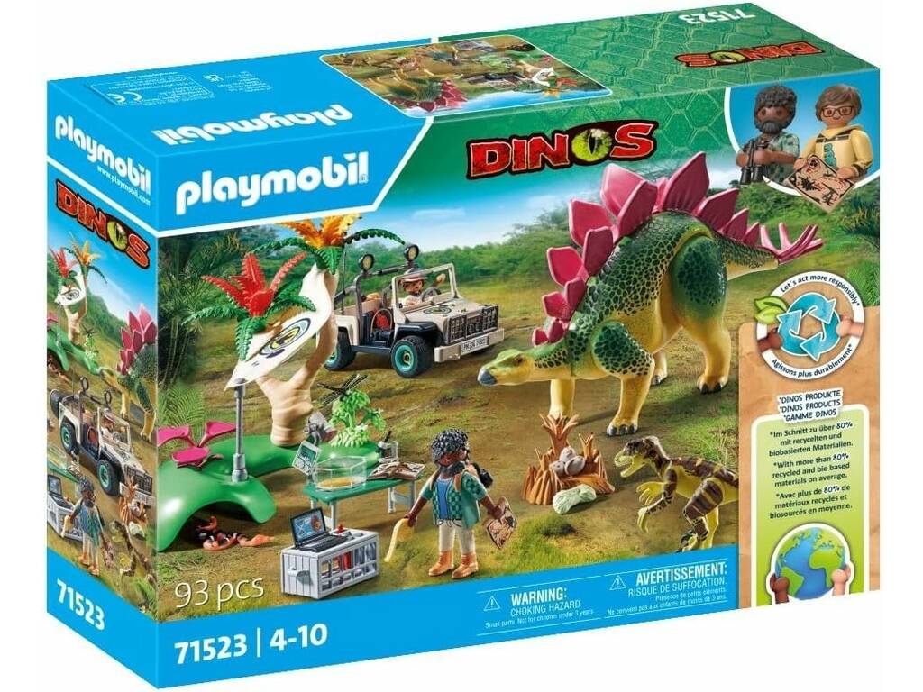 Playmobil Dinos Campamento de Investigacion con Dinosaurios 71523