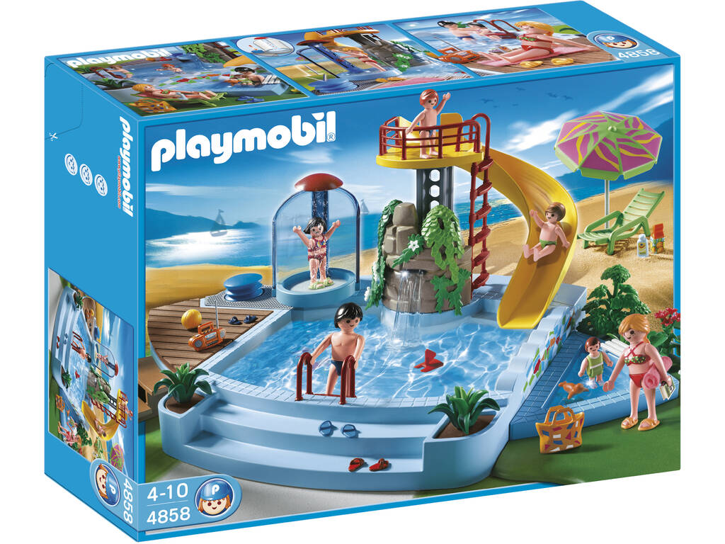 Playmobil Familienspaßbecken mit Rutsche 4858