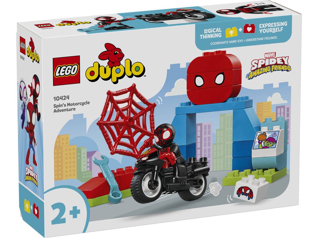 Lego Duplo Spidey And His Amazing Friends Spin Motorbike Adventure 10424