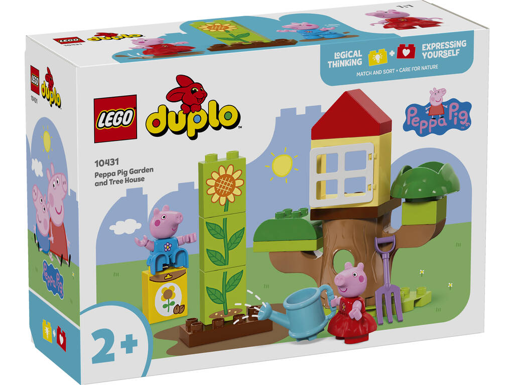 Lego Duplo Jardín y Casa del Árbol de Peppa Pig 10431