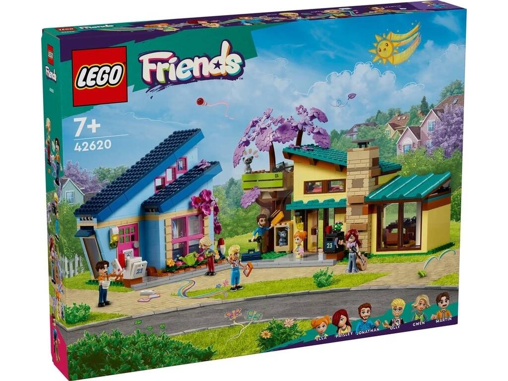 Lego Friends Olly und Paisleys Familienhäuser 42620