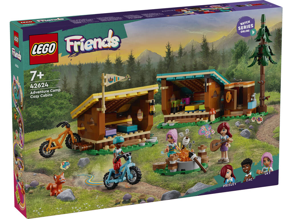 Camp d'aventure Lego Friends : Cabines confortables 42624