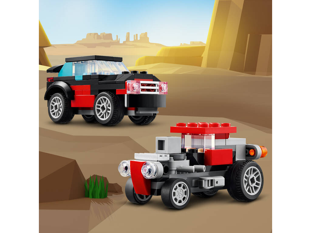 Lego Creator 3 em 1 Caminhão Plataforma com Helicóptero 31146