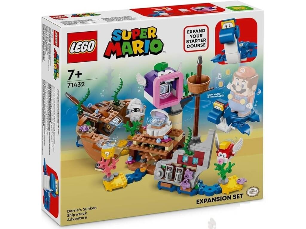 Lego Super Mario Set de Expansión Dorrie y el Buque Naufragado 71432