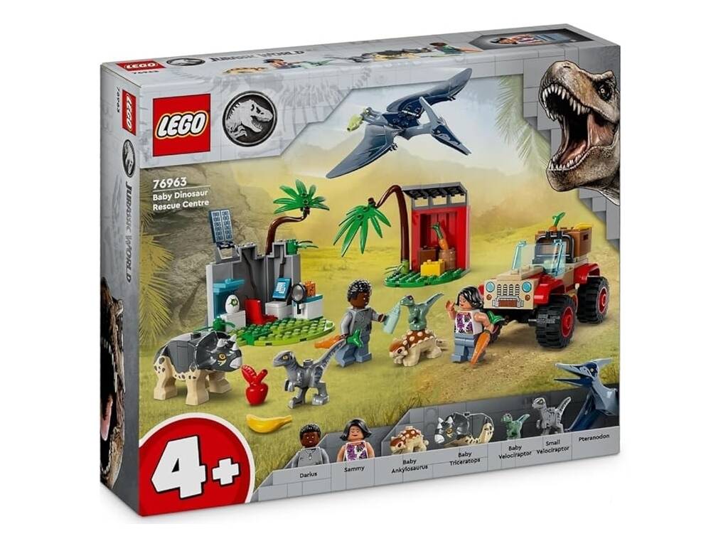 Lego Jurassic World Centro de Resgate de Filhotes de Dinossauros 76963