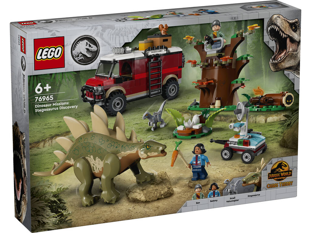 Lego Jurassic World Misiones Dinosaurio: Descubrimiento del Stegosaurus 76965