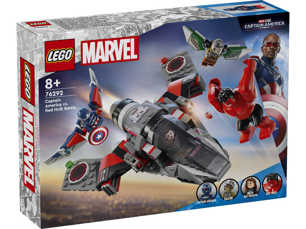 Lego Marvel Captain America Brave World Bataille entre Captain America et Hulk Rouge