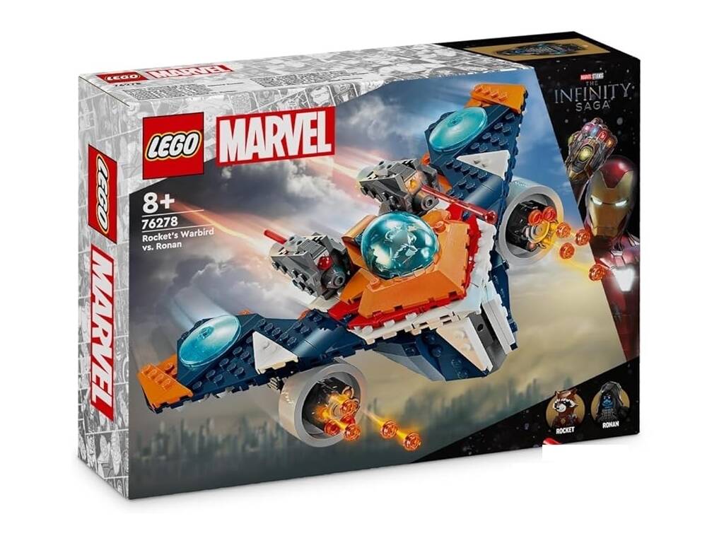 Lego Marvel The Inifinty Saga Warbird de Rocket VS Ronan 76278