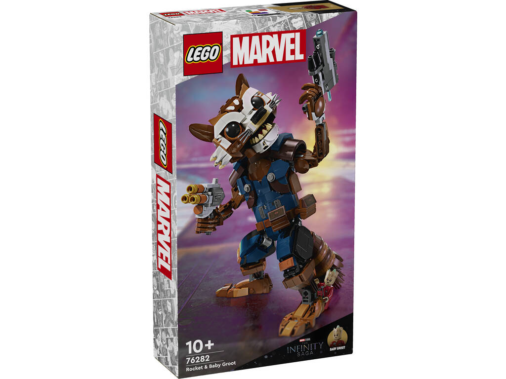 Lego Marvel Rocket e Baby Groot 76282