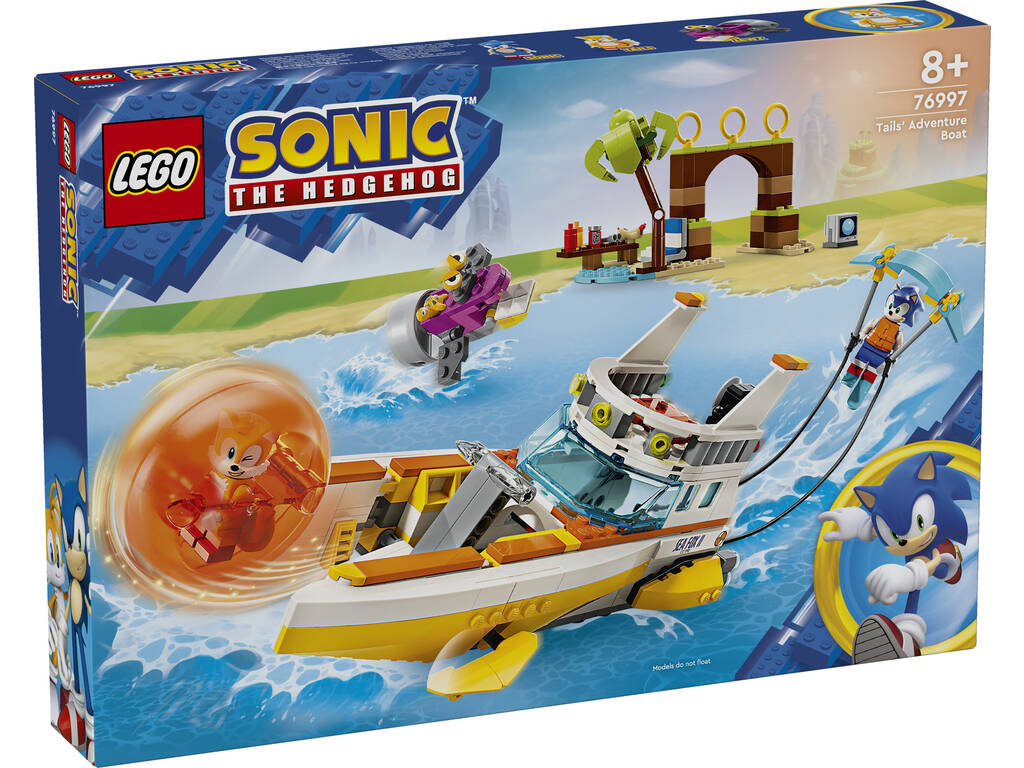 Lego Sonic Barco de Aventuras de Tails 76997