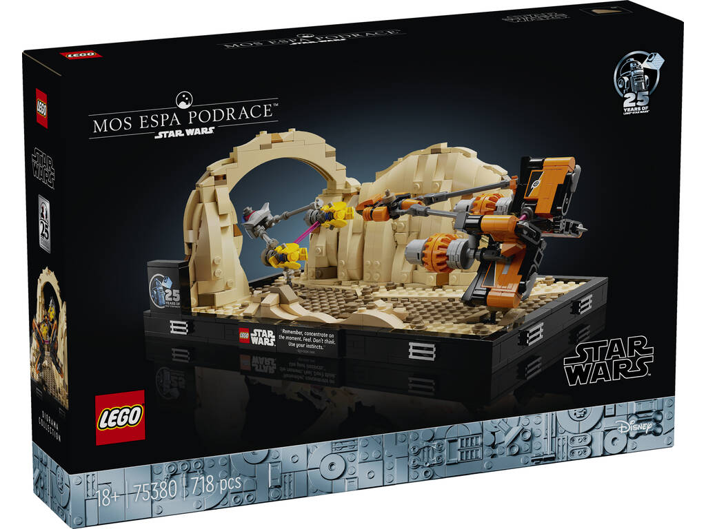 Lego Star Wars Diorama Mos Espa Pod Race 75380