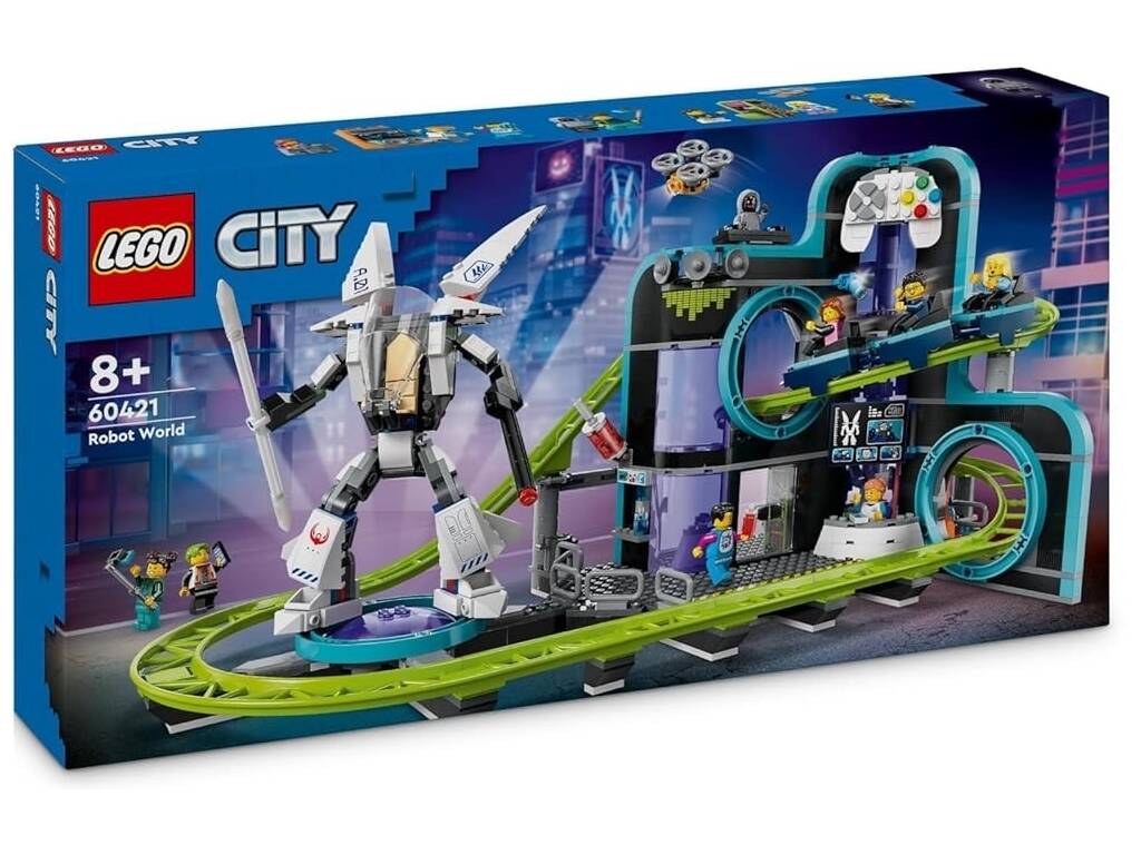 Lego City Montaña Rusa de Robot World 60421