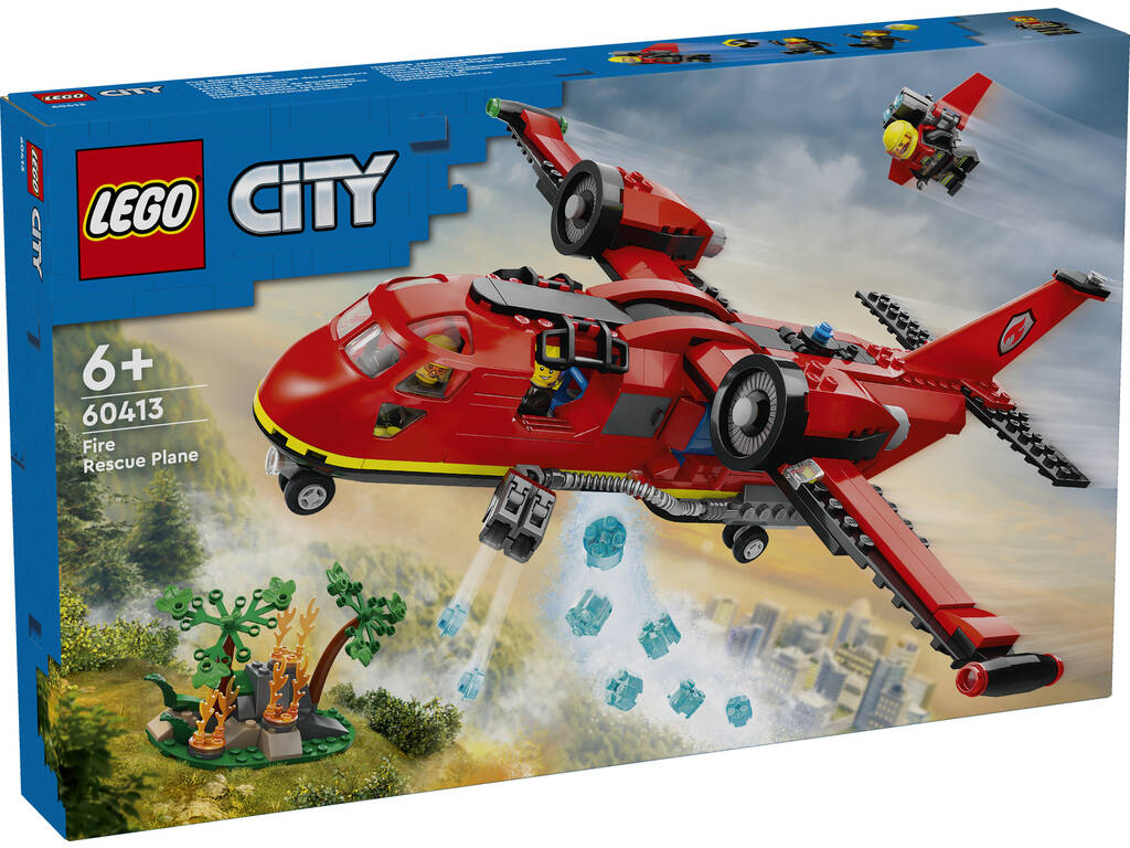 Lego City Avião de Resgate de Bombeiros 60413