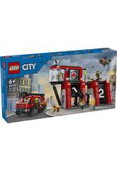 Station de pompiers Lego City avec camion de pompiers 60414